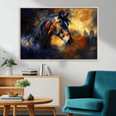 Abstract Horse Art Print - Abstract Canvas Wall Art |
