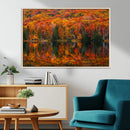 Fall Foliage Wall Art - Autumn Reflection Canvas Print, by MyGreatCanvas | Canvas Wall Art Prints | Photo Prints & Wall Decor