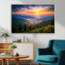 Majestic Mountain Sunrise Print | Landscape Wall Art |