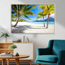 Blue Beach and Sea Wall Art Canvas Print by MyGreatCanvas | Canvas Wall Art Prints | Photo Prints & Wall Decor