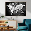 World Map Wall Art Canvas Print – Framed Wall Art for by MyGreatCanvas | Canvas Wall Art Prints | Photo Prints & Wall Decor