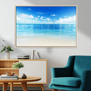 Beach Scene Canvas Wall Art Print – Tranquil Ocean Horizon by MyGreatCanvas | Canvas Wall Art Prints | Photo Prints & Wall Decor