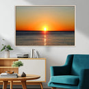 Golden Horizon Sunset Over Ocean Wall Art Canvas Print – by MyGreatCanvas | Canvas Wall Art Prints | Photo Prints & Wall Decor