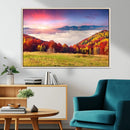 Autumn Mountain Foggy Landscape Wall Art Canvas Print | by MyGreatCanvas | Canvas Wall Art Prints | Photo Prints & Wall Decor