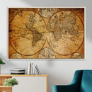 Vintage World Map Canvas Print – Antique Push Pin Travel by MyGreatCanvas | Canvas Wall Art Prints | Photo Prints & Wall Decor
