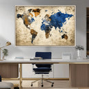 World Map Canvas Print – Detailed Map of the World Wall Art by MyGreatCanvas | Canvas Wall Art Prints | Photo Prints & Wall Decor