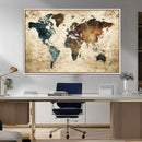 World Map Canvas Print – Detailed Map of the World Wall Art by MyGreatCanvas | Canvas Wall Art Prints | Photo Prints & Wall Decor