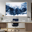 Abstract Blue Mountain Canvas Wall Art – Modern Triptych by MyGreatCanvas | Canvas Wall Art Prints | Photo Prints & Wall Decor