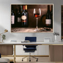 Red Wine and Bottle Canvas Print by MyGreatCanvas | Canvas Wall Art Prints | Photo Prints & Wall Decor