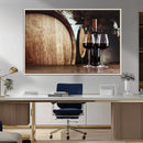 Wine and Barrel Wall Art Canvas Print by MyGreatCanvas | Canvas Wall Art Prints | Photo Prints & Wall Decor
