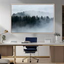 Autumn and Misty Trees in the Forest Wall Art Canvas Print, by MyGreatCanvas | Canvas Wall Art Prints | Photo Prints & Wall Decor
