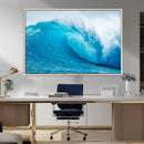 Big Ocean Surfing Wave Wall Art Canvas Print by MyGreatCanvas | Canvas Wall Art Prints | Photo Prints & Wall Decor