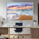 Coastal Sunset Art Beach Canvas Wall Art Print | Ocean Waves by MyGreatCanvas | Canvas Wall Art Prints | Photo Prints & Wall Decor