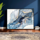 Abstract Art Print - Blue Abstract Canvas Wall Art Print