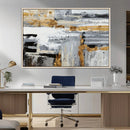 Abstract Painting Canvas Wall Art Print Paint Drip Art Brush
