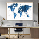 World Map Canvas Print – Framed Detailed Map of the World by MyGreatCanvas | Canvas Wall Art Prints | Photo Prints & Wall Decor