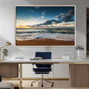 Ocean Beach Wall Art Canvas Print Sunset Artwork Print