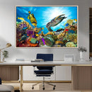 Aquatic Life Sea Turtles Fish Wall Art Canvas Print by MyGreatCanvas | Canvas Wall Art Prints | Photo Prints & Wall Decor