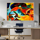 Human Love Figures Abstract Wall Art Canvas Print by MyGreatCanvas | Canvas Wall Art Prints | Photo Prints & Wall Decor