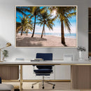 Palm Beach Tropical Island Wall Art Canvas Print