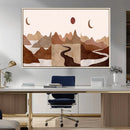 Boho Wall Art Canvas Print Set Mid-Century Prints Bohemian