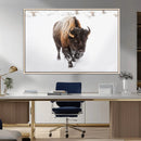 Bison Winter Wall Art Canvas Print For Farmhouse Decor