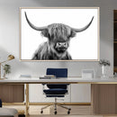 Scottish Highland Cow Cattle Art Print Wall Art Canvas Print by MyGreatCanvas | Canvas Wall Art Prints | Photo Prints & Wall Decor