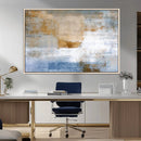 Blue Multi Panel Abstract Wall Art Canvas, Abstract Blue and