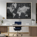 World Map Canvas Print – Detailed Map of the World Wall Art