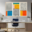 Canvas Print Wall Art Abstract Illustrs Art Boho, Framed