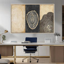 Tree Rings Canvas Wall Art Print – Minimalist Natural