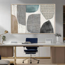 Canvas Print Wall Art Abstract Art Boho, Framed Boho Decor