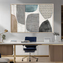 Canvas Print Wall Art Abstract Art Boho, Framed Boho Decor