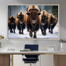 Buffalo Wall Art Canvas Print, American Bison Herd Wall Art by MyGreatCanvas | Canvas Wall Art Prints | Photo Prints & Wall Decor