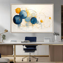 Geometric Blue Orange Abstract Wall Art Canvas, Geometric by MyGreatCanvas | Canvas Wall Art Prints | Photo Prints & Wall Decor