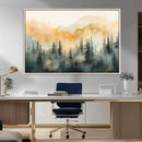 Abstract Forest Print - Mountain Wall Art | Autumn Landscape