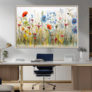 Colorful Wildflower Canvas Wall Art - Vibrant Floral
