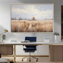 Golden Fields Wall Art Print Canvas – Serene Landscape of