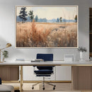 Golden Fields Canvas Wall Art Print – Serene Landscape of