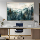 Serenity Forest Wall Art Canvas | Foggy Mountain Landscape by MyGreatCanvas | Canvas Wall Art Prints | Photo Prints & Wall Decor