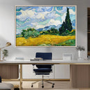 Wheatfield With Cypresses By Van Gogh Painting Wall Art