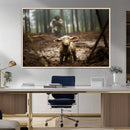 Jesus Lost Lamb Canvas Wall Art – Heartwarming Woodland by MyGreatCanvas | Canvas Wall Art Prints | Photo Prints & Wall Decor