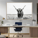 Highland Cow Canvas Wall Art – Majestic Beauty in Black and by MyGreatCanvas | Canvas Wall Art Prints | Photo Prints & Wall Decor