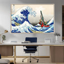 Katsushika Hokusai Kanagawa Giant Wave Wall Art Canvas Print