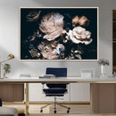 Pink Peonies Flowers Large Canvas Art Print