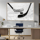 Winter Ice Hockey Sport Canvas Wall Art Print - Hockey Wall by MyGreatCanvas | Canvas Wall Art Prints | Photo Prints & Wall Decor