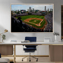 Chicago Cubs Baseball Team Print - Wrigley Field Stadium
