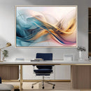 Abstract Flowing Colors Wall Art Canvas Print