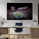 Ben Hill Griffin Stadium Night Game Triple Canvas Wall Art -
