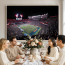 Ben Hill Griffin Stadium Night Game Triple Canvas Wall Art -
